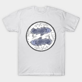 Japanese Coelacanth Art Logo T-Shirt